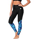 AOBUTE Women Swim Pants UPF 50+ Rash Guard Pants High Waisted Swimming Leggings