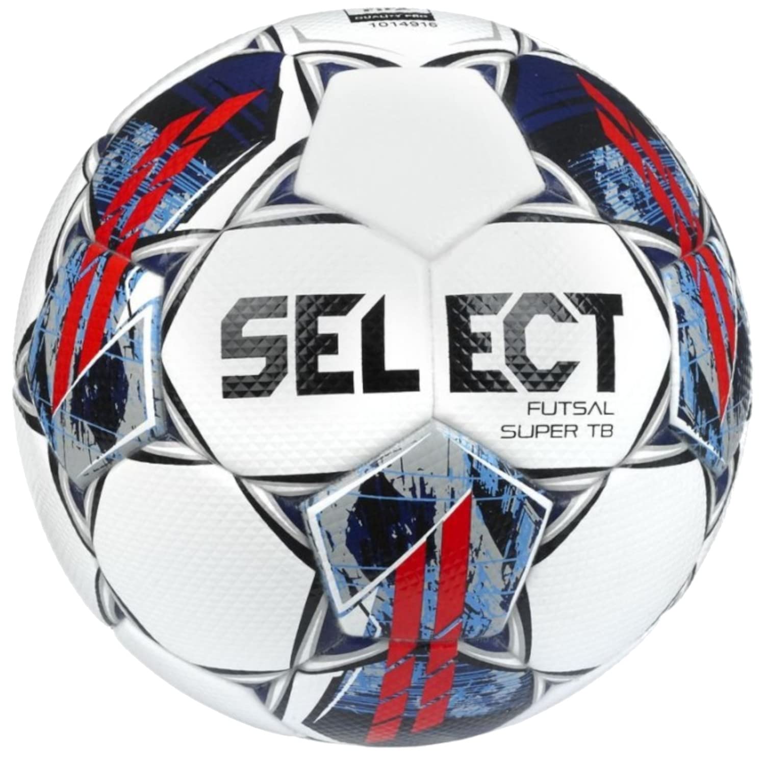 Select Futsal Super TB V22 FIFA Quality Pro Ball Futsal Super WHT-BLK, Women, Men's Footballs, White, 4 EU