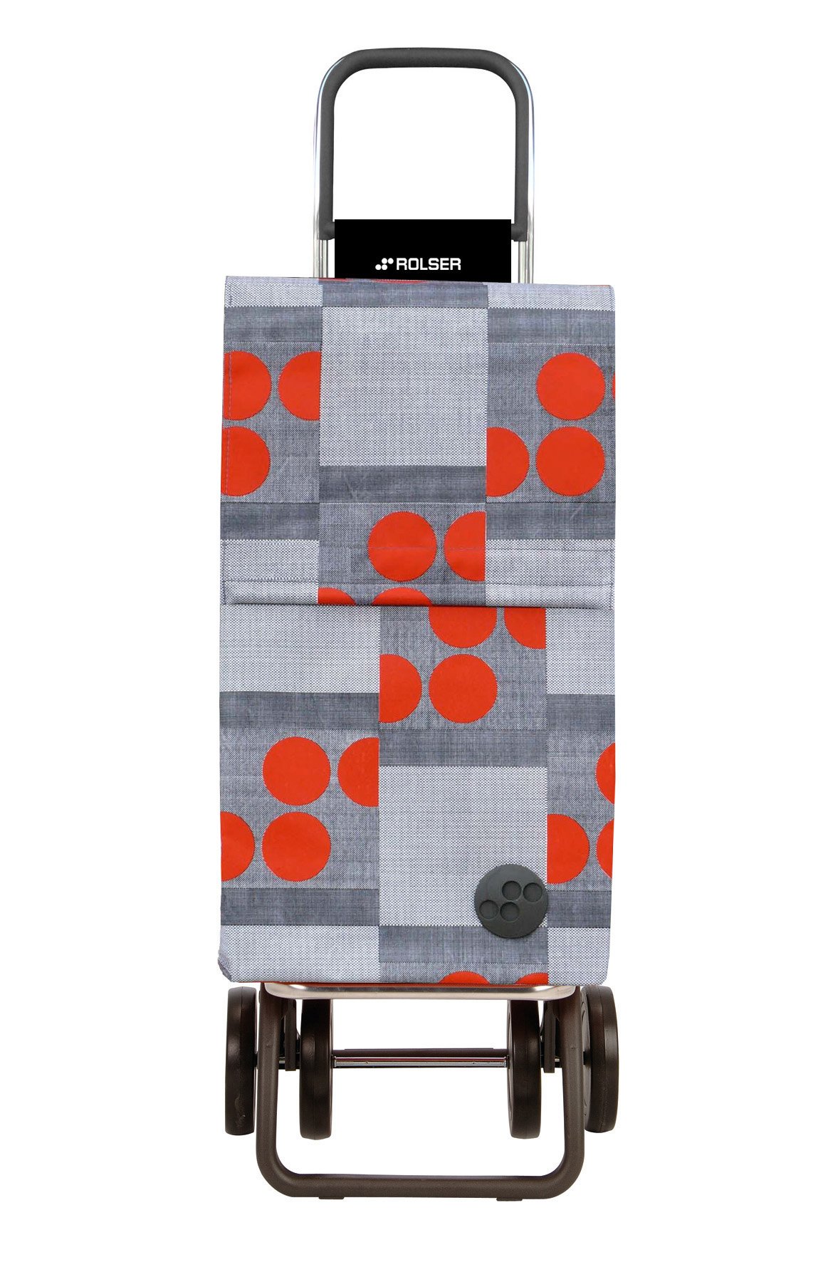 ROLSER Paris Logos Dos + 2 Shopping Trolley 4 wheels cm red