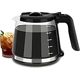 12-Cup Replacement Coffee Carafe - Compatible with Mr. Coffee Maker for Models RF, LM, PC, SC Series.
