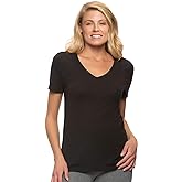 Felina Slub Jersey V-Neck Tee Soft, Lightweight, and Comfortable Short Sleeve T-Shirt for All-Day Wear