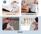 BellaHills Blackout Curtains 46x54 Set of 2 Bedroom Thermal Top Tape view 3