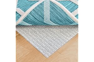 Ninja Rug Gripper Pad for Hardwood Floors, 5x7 FT, Slip Resistant Grip Pads for Hard Surfaces, Adds Cushion Under Carpet and Maximum Protection, Keeps Area Rugs and Carpets Safe and in Place on Floor