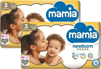 Aldi Mamia Nappies Size 3 Newborn 56 Pack