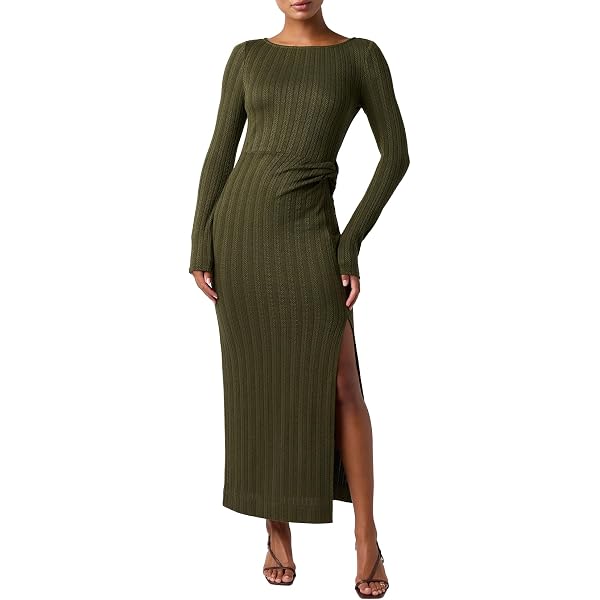 lulus sweater dress Change The Season Womens - EMERALD Great for any cup size Lulus in the Cards Beige