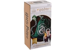 Hero Collector Eaglemoss Hogwarts Slytherin Reversible Backpack Knitting Kit | Harry Potter Wizarding World Knitting Kits | Model Replica