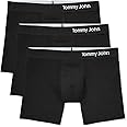 Tommy John Men’s Trunk 4" Underwear, Supima Cool Cotton Boxer Briefs with Supportive Contour Pouch, Soft Breathable Waistband