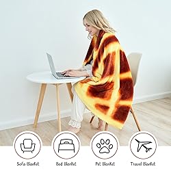 CASOFU Waffles Blanket, Giant Flour Waffles Throw