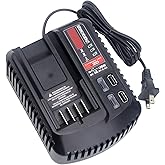 CMCB104 V20 Battery Fast Charger Replacement for Craftsman V20 Craftsman 20V max Lithium Compact Batteries Lithium Battery CMCB202 CMCB204 CMCB206 with 2 USB Ports