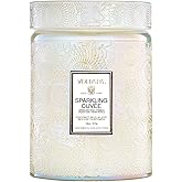 Voluspa Sparkling Cuvee,Large Candle Jar,18 Ounce,100 Hour Burn Time, Coconut Wax for Clean Burning, Handcrafted in the USA