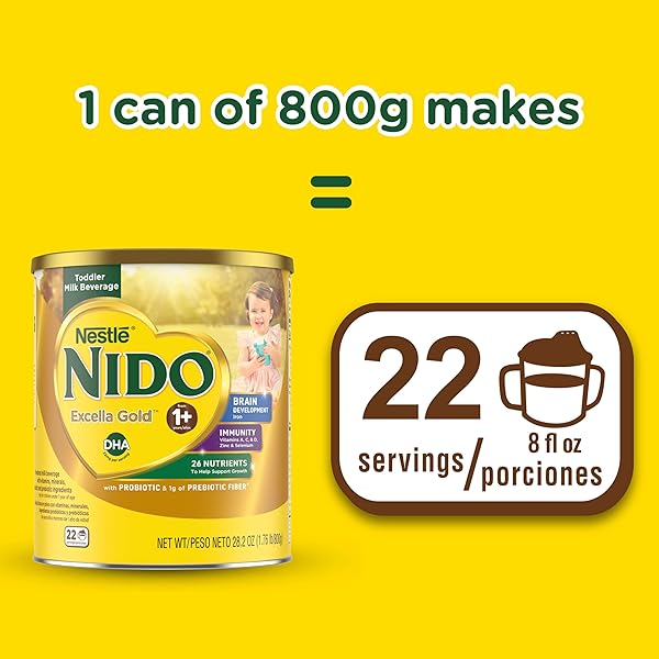 NIDO EXCELLA GOLD ORIGINAL MILK POWDER 4 PACK OF 800G