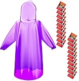 Bruvoalon 6 & 20 Pack Disposable Rain Ponchos for