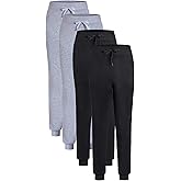 Victory League Boy’s 4-Pack Active Fleece Joggers Kids Pants Boys, Boys Sweatpants, Youth Sizes, Boys Pants, Athletic, 5-16