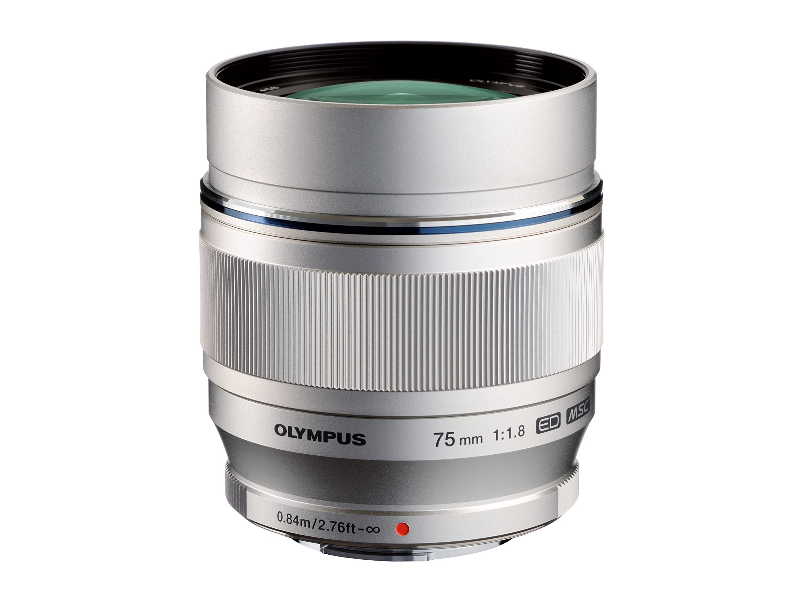 Olympus M.ZUIKO DIGITAL ED 75mm 1:1.8 Lens - Silver