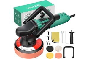 LULYDAY 1600W Car Buffer Polisher [Shine Your Car] 6-inch DA Buffer Polisher with Random Orbital, 6 Variable Speed 2000-6400 RPM, Detachable Handle Buffer Polisher for Car Detailing/Waxing/Polishing