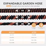 Yofidra 50FT Upgraded 3-Layer Latex Expandable Garden Hose 10 Function No-Kink view 4