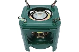Small Portable Lightweight 8 Wick Kerosene Stove, Outdoor Camping Cooking Gear Picnic Hiking Fishing Backpacking Stove Heater
