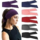 AQOKKA Adjustable Headbands for Women Non Slip Elastic Fashion Head Bands for Women's Hair Accessories Workout Sports Yoga