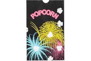 Bagcraft Papercon 300449 Theater Popcorn Bag with Black FunBurst Design, 85 oz Capacity, 8-5/8" Length x 5-1/2" Width x 3-1/4" Height (Case of 500)