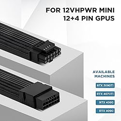 PCI-e 5.0 12VHPWR GPU Power Sleeved Cable