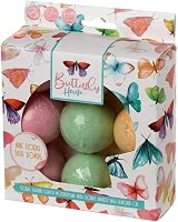 Puckator Set 9 Small Floral Scented Bath Bombs Almond Oil Vegan Cruelty Free view 2