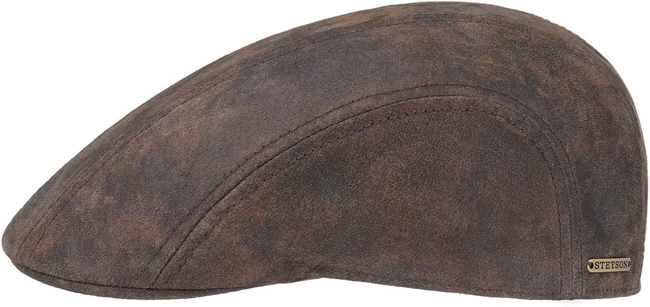 Stetson Flatcap Für Herren – Baumwoll-Schirmmütze Mit UV-Schutz 40+ Im Vintage-Look