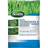 Scotts Halts Crabgrass &amp; Grassy Weed Preventer, 20.12 lbs. | Crabgrass Preventer, Pre Emergent Weed Control for Lawns, Prevents Chickweed &amp; More, Treats up to 10,000 sq. ft.