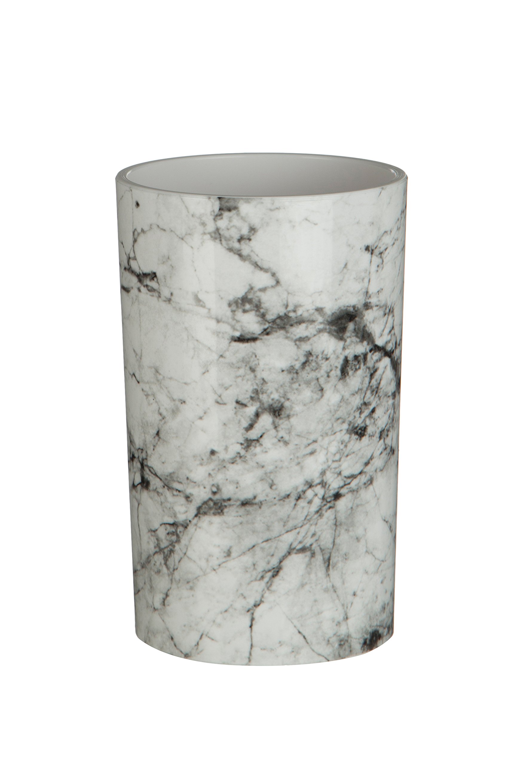 Premier Housewares 1601580 Rome Tumbler - Marble Effect , Grey , 7 x 7 x 12 cm
