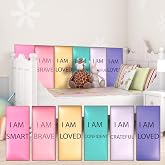 Jetec 6 Pcs 3D Anti-Collision Wall Padding for Kids Playroom 15.75 x 7.87 Inch Peel and Stick Padded Panels for Bedroom Upholstered Headboard Decor for Nursery Wall Protection(Classic)