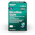 Amazon Basic Care Nicotine Polacrilex Uncoated Gum 2 mg, Arctic Mint, 310 Count