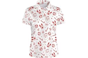 HUURAY Women's Golf Shirt Moisture Wicking Quick Dry Polo Shirts Golf Outfits Golfer Gifts Ladies Polo Shirts