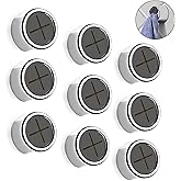 9 Pieces Kitchen Towel Hooks Round Adhesive Dish Towel Hook Premium Chrome Finish & Easy Installation Wall Mount Hand Towel H