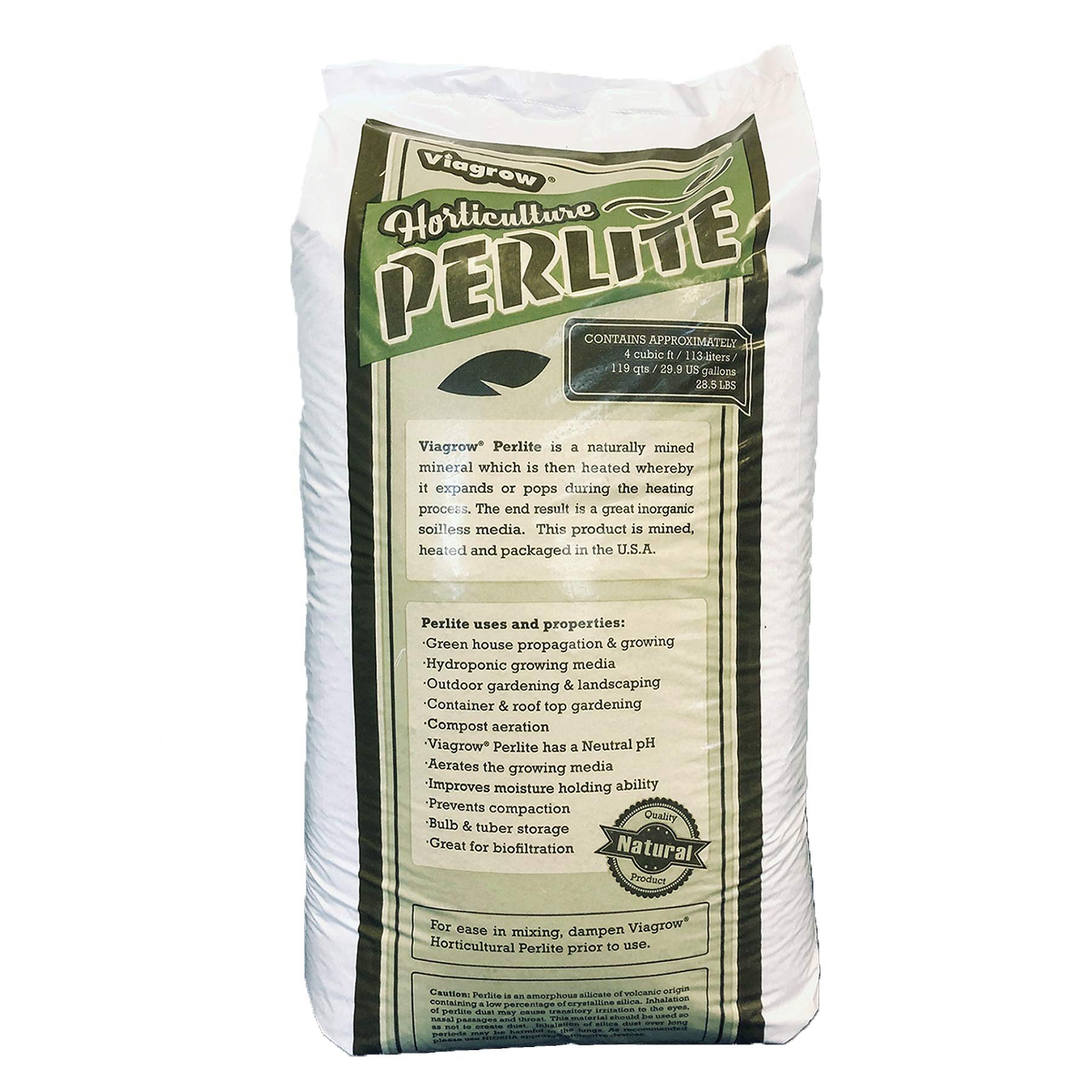 Viagrow VPER4 4 cu. ft Perlite, 1-Pack, White