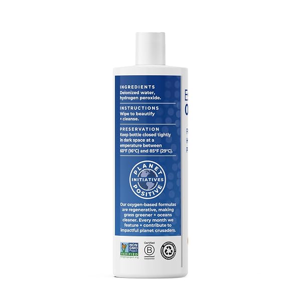 ESSENTIAL OXYGEN FOOD GRADE HYDROGEN PEROXIDE, NATURAL CLEANER, 3% USP, WHITE, 16 OUNCE