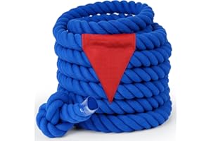 Thadavo Tug of War Rope for Kids and Adults, Field Day Outdoor Lawn Yard Family Reunion Birthday Party Game, Outside Camping Picnic Games, Backyard Carnival for Team Building Activities, Blue 20FT