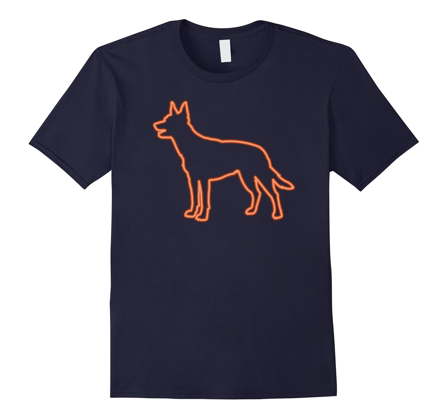 80s Retro Neon Sign Kelpie Dog T-Shirt. 80's Gift-ANZ