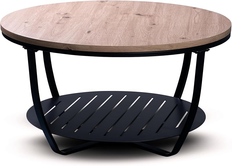 Palermo tavolino in metallo, nero, 80 x 43 x 80 cm — foto 1 di 4