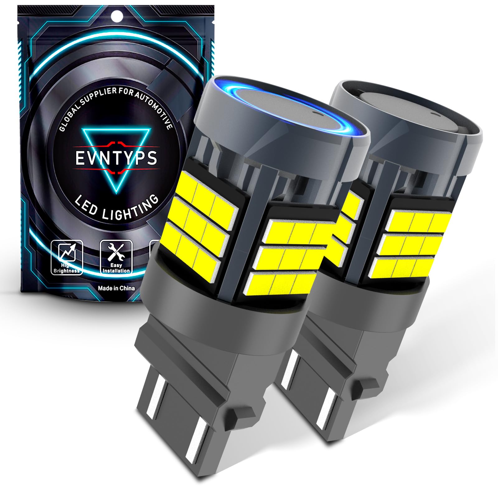Photo 1 of evntyps Canbus 3156 3157 LED Bulb With Built in Resistor for Backup Reverse Lights, 6000K White 3057 4157 LED Brake Bulb Error Free,4114 Daytime Running Light(2pcs)