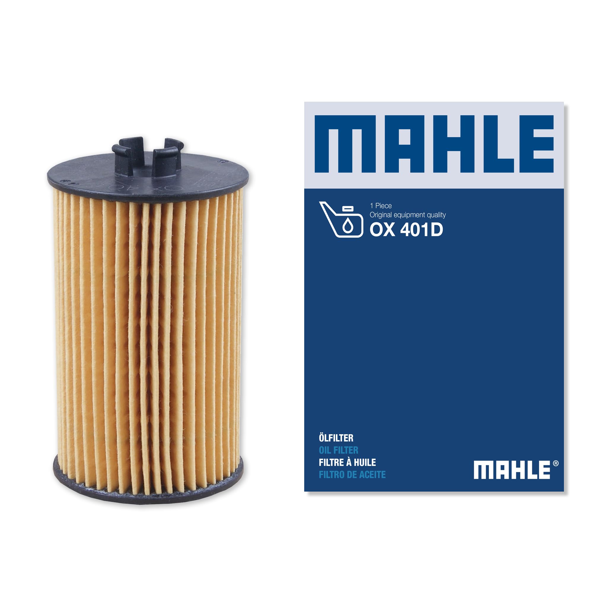 MAHLE OX 401D Oil Filter - Oil Filter with Gasket/Gasket Set