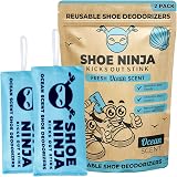 Ellis Harper Shoe Ninja Deodorizer 2 Pack Activated Charcoal Freshener