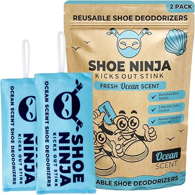 Ellis Harper Shoe Ninja Deodorizer 2 Pack Activated Charcoal Freshener