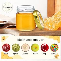 Aliggbent 126 Pack Mini Honey Jars for Party Favors