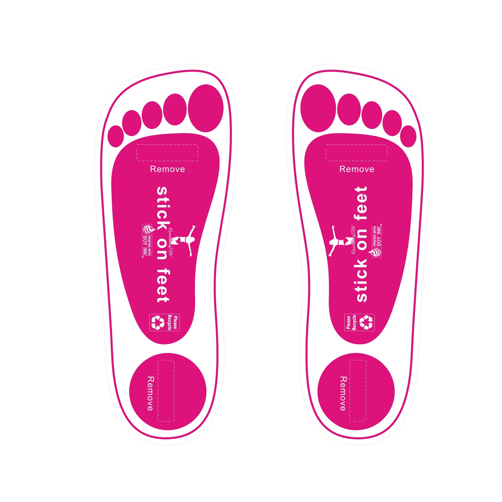 Photo 1 of STICKONFEET Premium Feet Pads for Spray Tanning – Disposable Spray Tan Feet Pads – Hygienic and Easy-to-Use Foot Protectors Designed for Salons and Mobile Spray Tanning Professionals - 25 Pairs