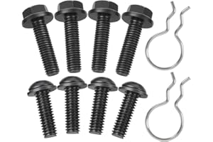 FSUIZN Rear Seat Bracket Mounting Bolts & Retainer Pins Kit, Compatible with Jeep Wrangler TJ 1997–2002, Replaces 6506459AA / 6504571, Class 10.9 & Grade 8 Hardware