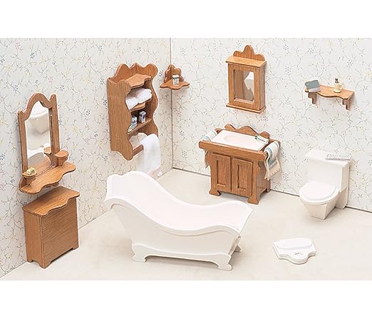 Greenleaf Dollhouse Furniture Kit for Bathroom
