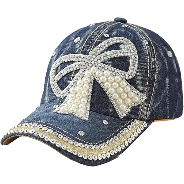 Elonmo Cute Letter Love Baseball Cap Jewel Rhinestone Bling Hats