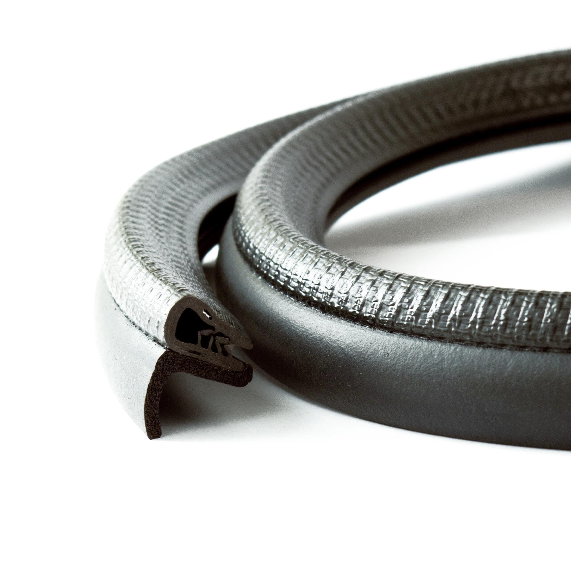 EUTRAS KSD2102 Door Rubber Boot Seal - Clamping Range 1.0-3.5 mm - Black - 3 m