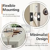Tonitrui Upgraded Magnetic Door Catch 2 Pack Black Quiet Easy Install view 6