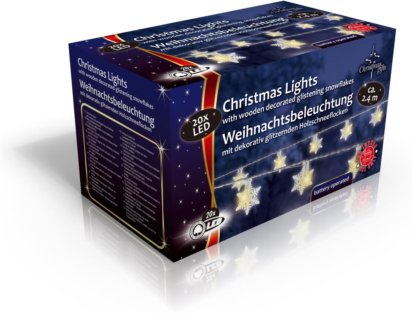 Christmas Gift 78575 Light Snow Globe Christmas Snowflake