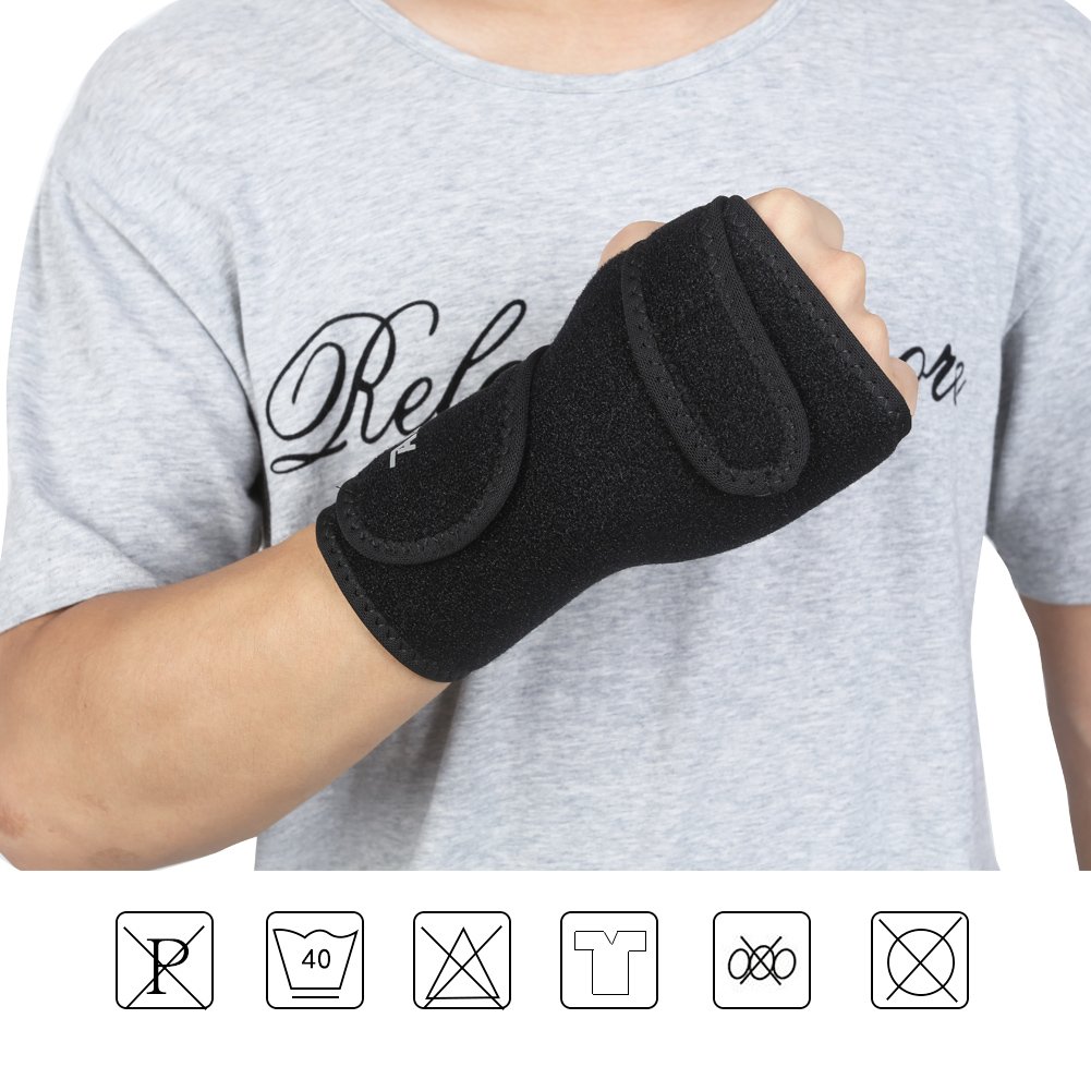 DOB AOLIKES Carpal Tunnel Wrist Brace with Removable Splint and Adjustable Support Wrap (Right)